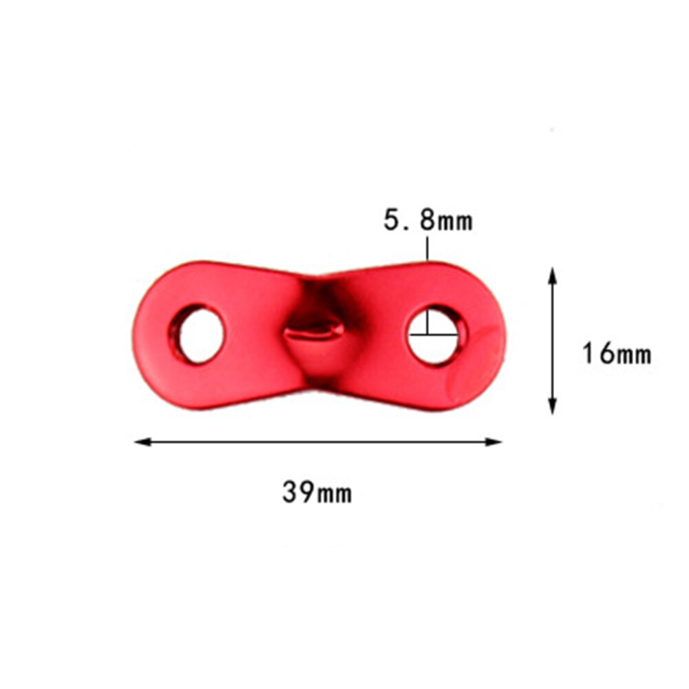 Cheap Goat Tents 6pcs Outdoor Tent Wind Rope Buckle Aluminum Alloy 2 Hole Guyline Adjuster Cord Hook Rope Buckle Camping Equipment   